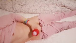 Femboy masturbates and cums multiple times