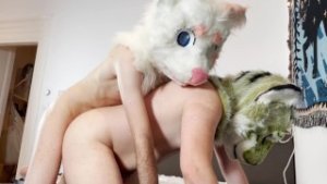 Getting intimately and roughly pounded by a Femboy Lynx in my Tiger Fursuit (@ZuckrisAD)