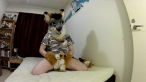 Repo pawing and cumming inside thongs
