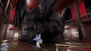 Spiked drink – Artherion hyper feral dragon growth animation