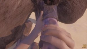 Twink Guy Fucks with two Huge Furry (POV)