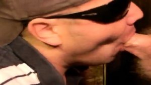 Glory Hole Blowjob Choking on Married Cock