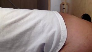 Gloryhole amateur DILF fucked by stud in sling after blowjob