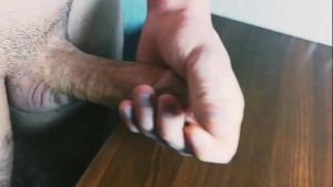 Intense jerking off of a big dick – Lots of lube – Moaning – AlexHuff