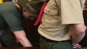 Scoutmaster Tides pounding scout Noahs sweet and tight hole