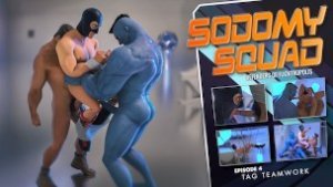 SodomySquad – Superhero Twink Gets Double Penetrated By 2 Monster Cocks