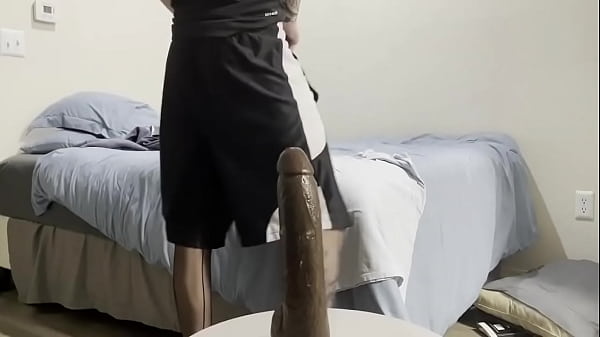 Frankie Labido Fucks Himself with a Big Black Dildo Until he Cums