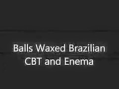 Plats Male Brazilian waxing CBT with Enema