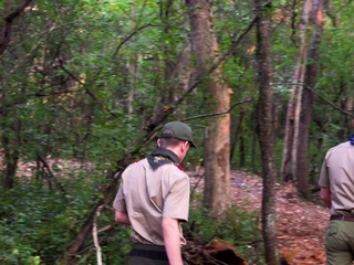 ScoutBoys Cole Blue barebacks twink Ian along outdoor trail