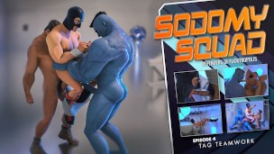 SodomySquad – Superhero Twink Gets Double Penetrated By 2 Monster Cocks