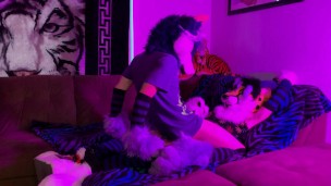 Wuffles Riding His Cheetah (Fursuit Yiff)