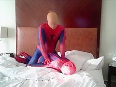spiderman humped by stocking faced spiderman