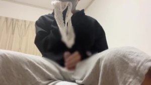 Japanese college student hides and smells underwear
