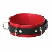 Strict Leather Deluxe Locking Collar - Purple and Black Code: SL212