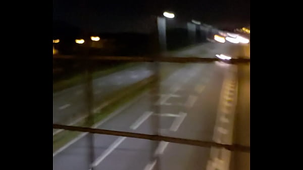 naked on bridge
