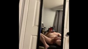 Cute pup uses vibrator and moans