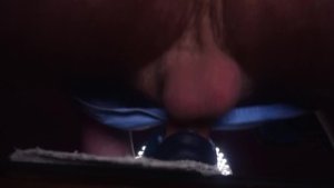 Fucking David’s muzzle from Bad Dragon and cumming inside