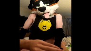 Fucking the Furry until he cums hands-free