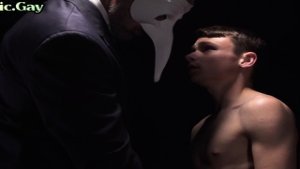 Masonic apprentice inspected by leaders