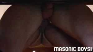 MasonicBoys Suited DILF Marco Napoli barebacks tight church twink