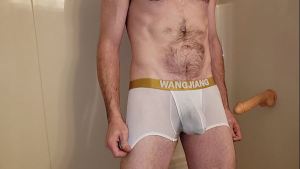 Watch these sheer pouches disappear in the shower!