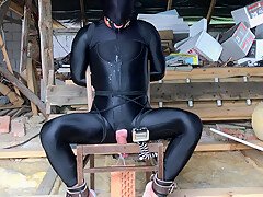 Spandex Bondage Slaveboy Dont Allowed To Mastrubate