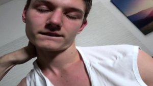 Slim guy with big dick gets exclusive handjob
