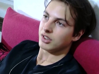Cute horny boy Jayce Champlin with full balls wanking