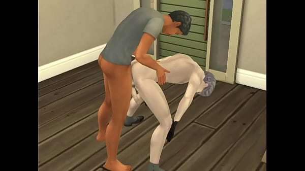 Daddy fucking a pale vampire’s ass