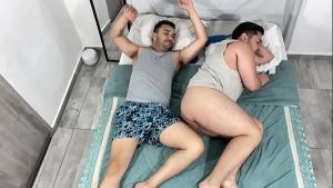 My stepfather wakes me up by putting his cock in my ass – morning sex