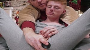Stepdad and stepson have dildo fuck