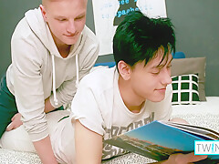 Brunette Twink Sucks And Rides Logan Ss Hard Cock!