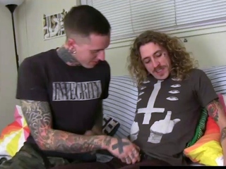 Inked Gays Fucked After Make Out