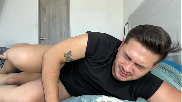 The stepfather confuses his stepson with his wife and fills him with hot cum by accident