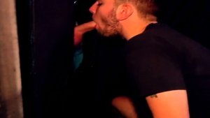 Horny gay hunk railing