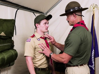 Sexy twink barebacked by Scoutmaster