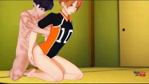 Haikyuu Yaoi – Kaheyama and Hinata having sex in tatami – Asian Japanese Manga Anime Hentai Gay Porn