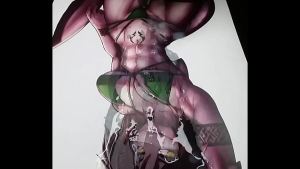 Bikini shark furry tribute alternate angle (triple)